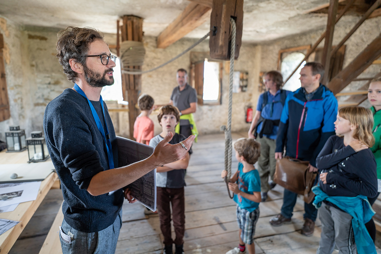 Führung von Denkmalpflege und Archäologie des Kantons Luzerns im Wachturm - Tag der offenen Museggtürme - 10.09.2022 - Foto: Sandra Fischer